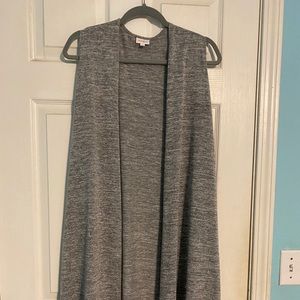 LuLaRoe Grey Joy vest- sz Medium